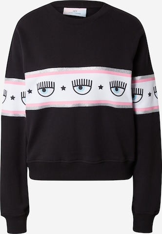 Chiara Ferragni Sweatshirt in Zwart: voorkant