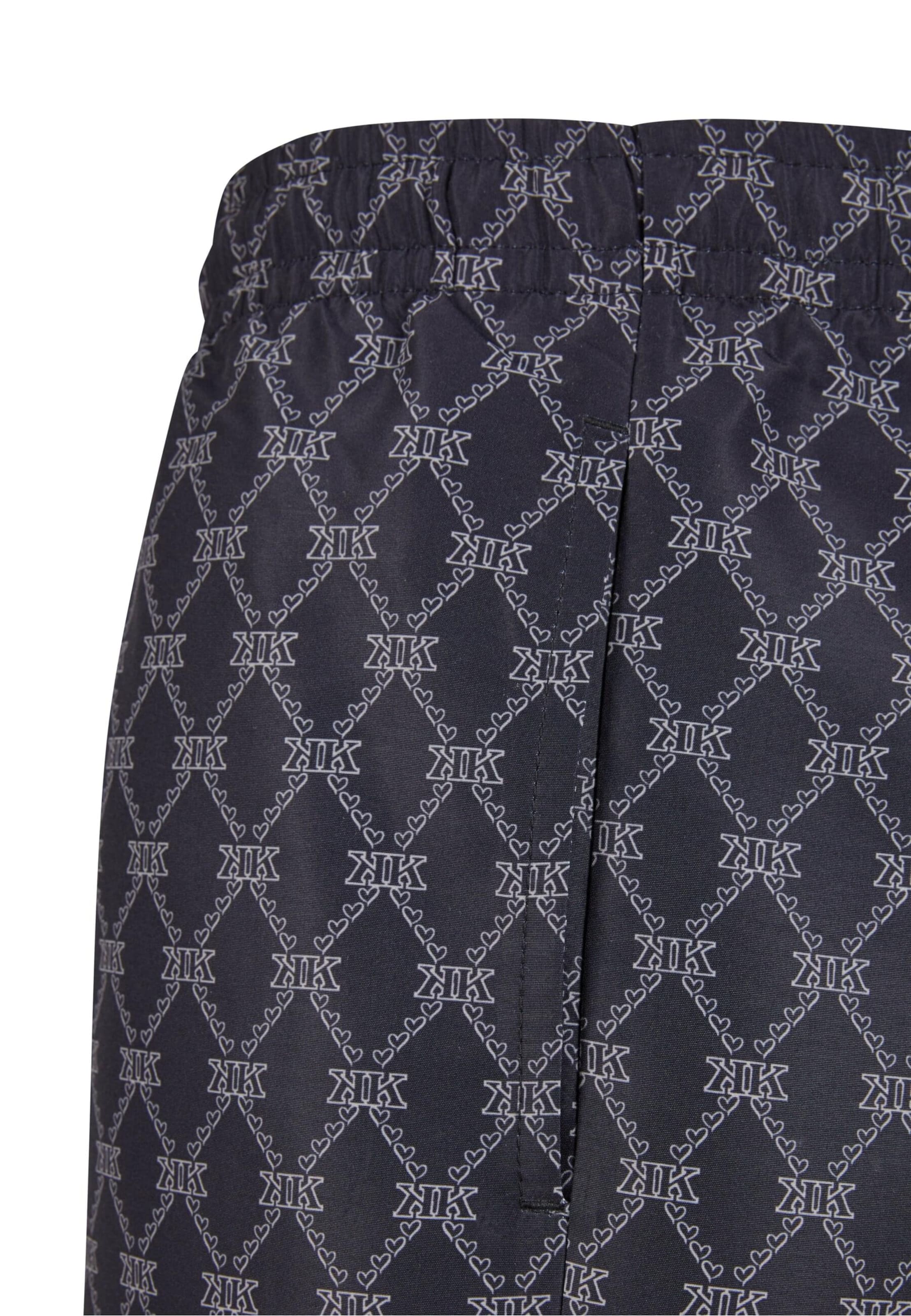 Karl Kani Badehose 'KM251-041-1 Signature Monogram Aop' in Blau