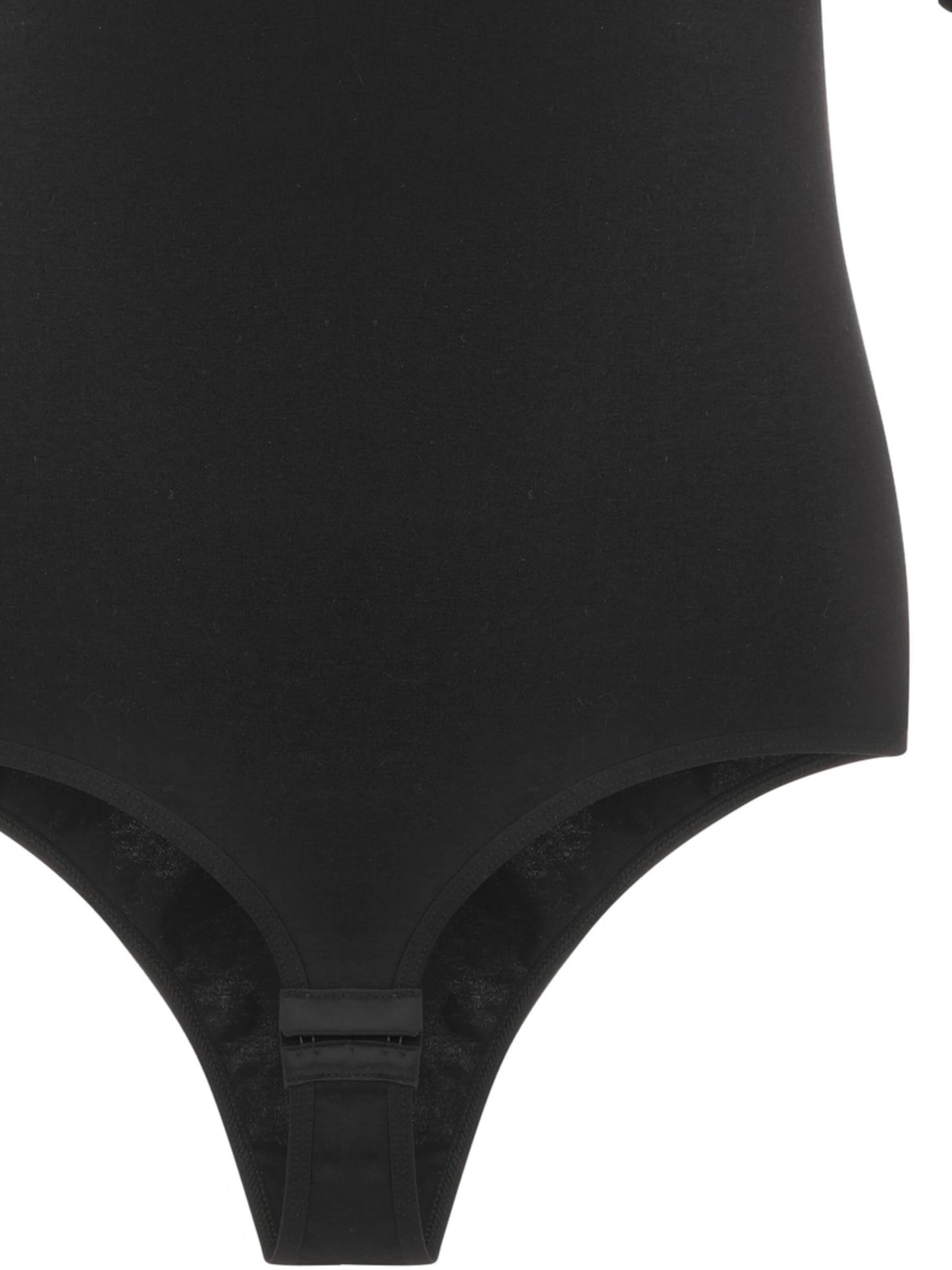 Evoni Blouse Bodysuit 'mit ellbogenlangen Ärmeln' in Black