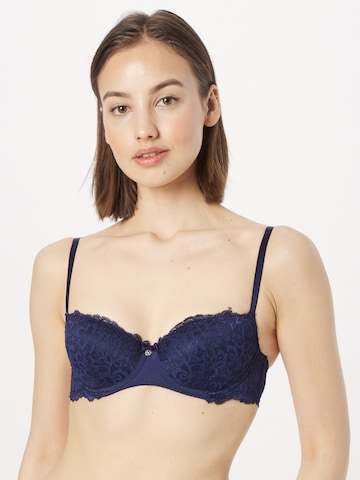 Hunkemöller Balkonetová Podprsenka 'Marine' – modrá: přední strana