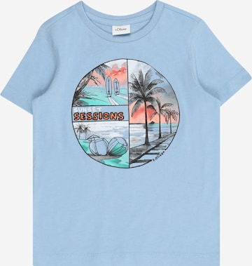 s.Oliver Shirt in Blauw: voorkant
