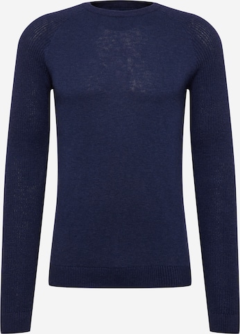 Pull-over QS en bleu : devant