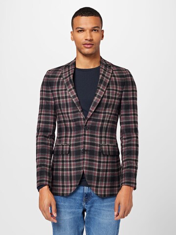 Coupe slim Veste de costume BURTON MENSWEAR LONDON en rouge : devant