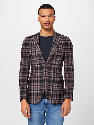 Coupe slim Veste de costume BURTON MENSWEAR LONDON en rouge : devant