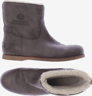 SHABBIES AMSTERDAM Stiefelette 39 in Grau: predná strana