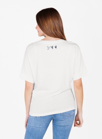T-shirt 'WT LONELY' Key Largo en blanc