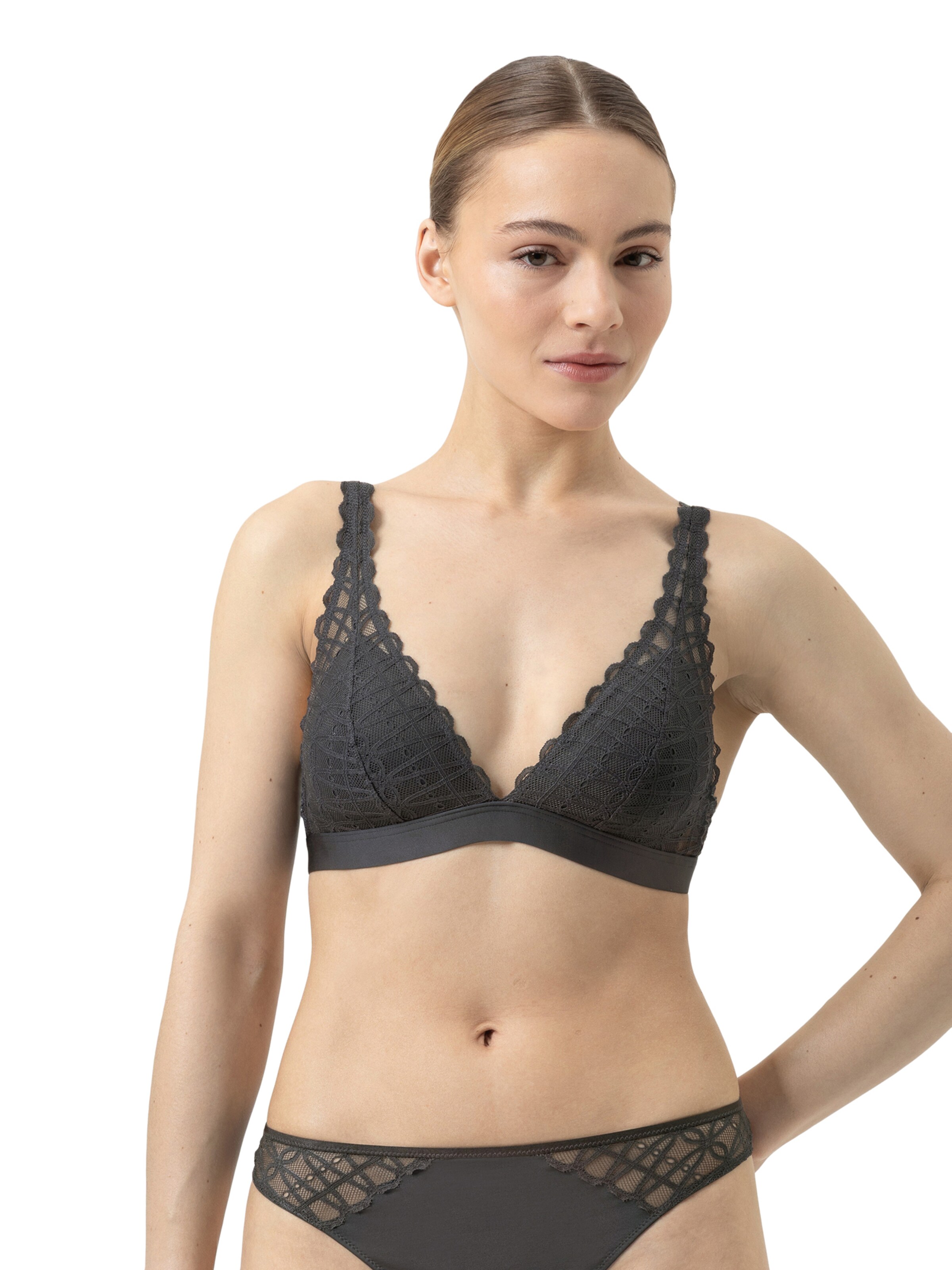 Triangle Soutien-gorge 'Poetry Temptation' Mey en gris : devant
