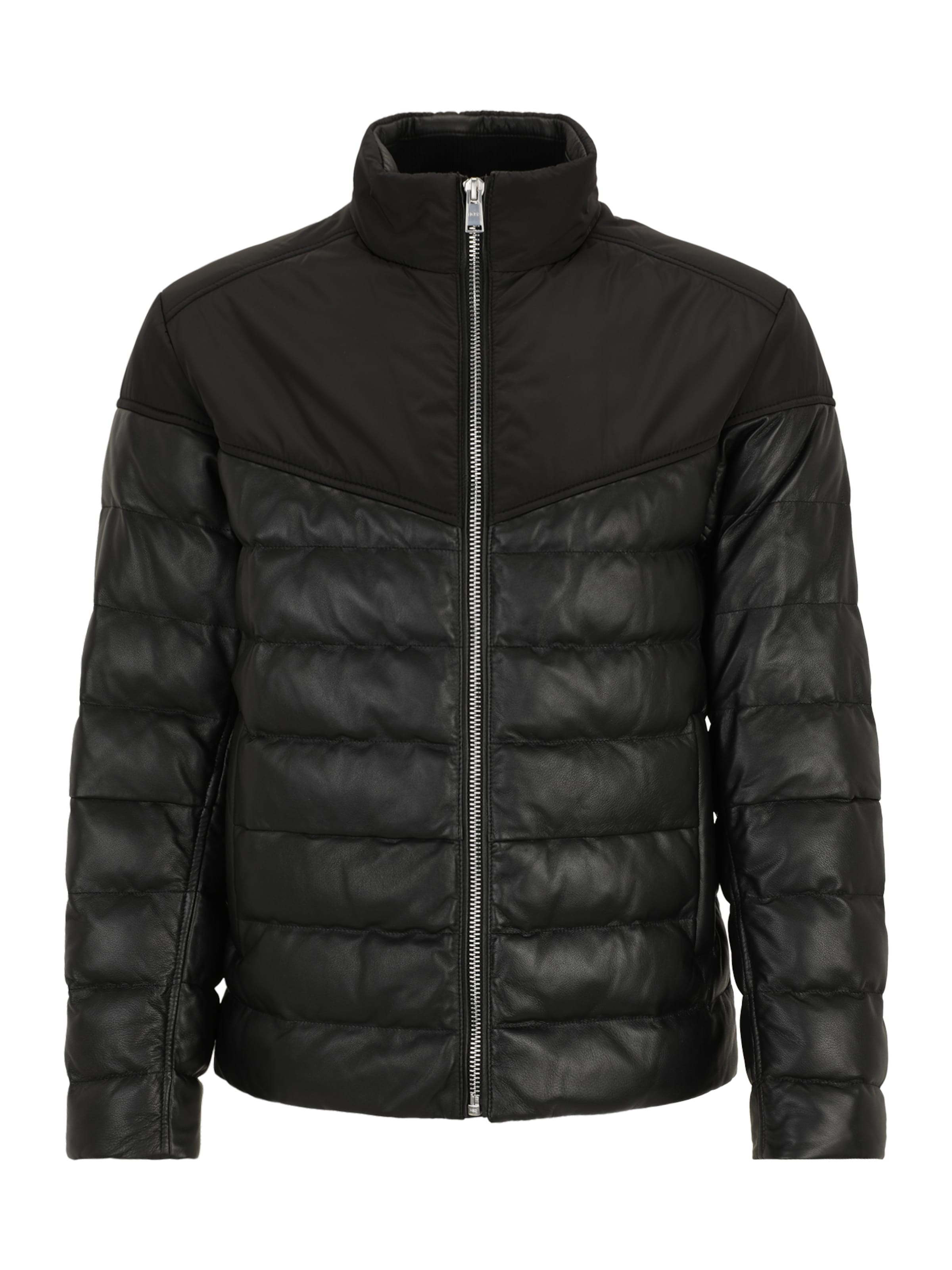 melns BOSS Starpsezonu jaka &#x27;H-Mersino1&#x27;: no priekšpuses