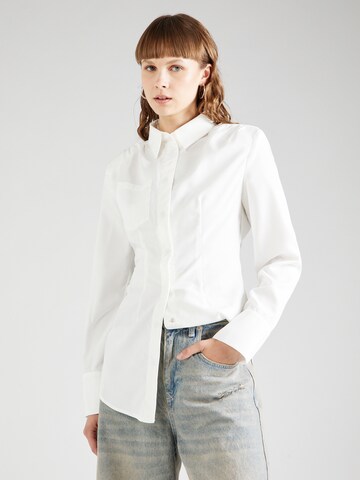 Misspap - Blusa en blanco: frente