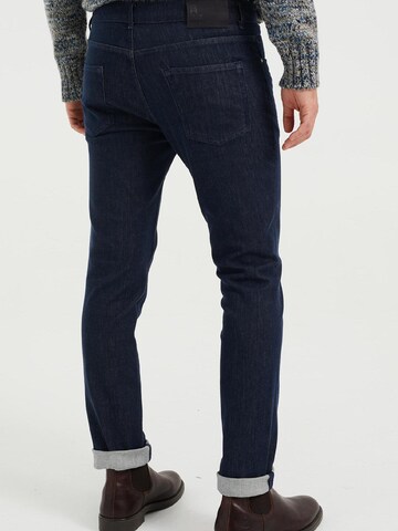 WE Fashion - Slimfit Vaquero 'Pablo Sloane' en azul