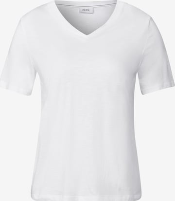 CECIL T-Shirt in Weiß: Vorderseite