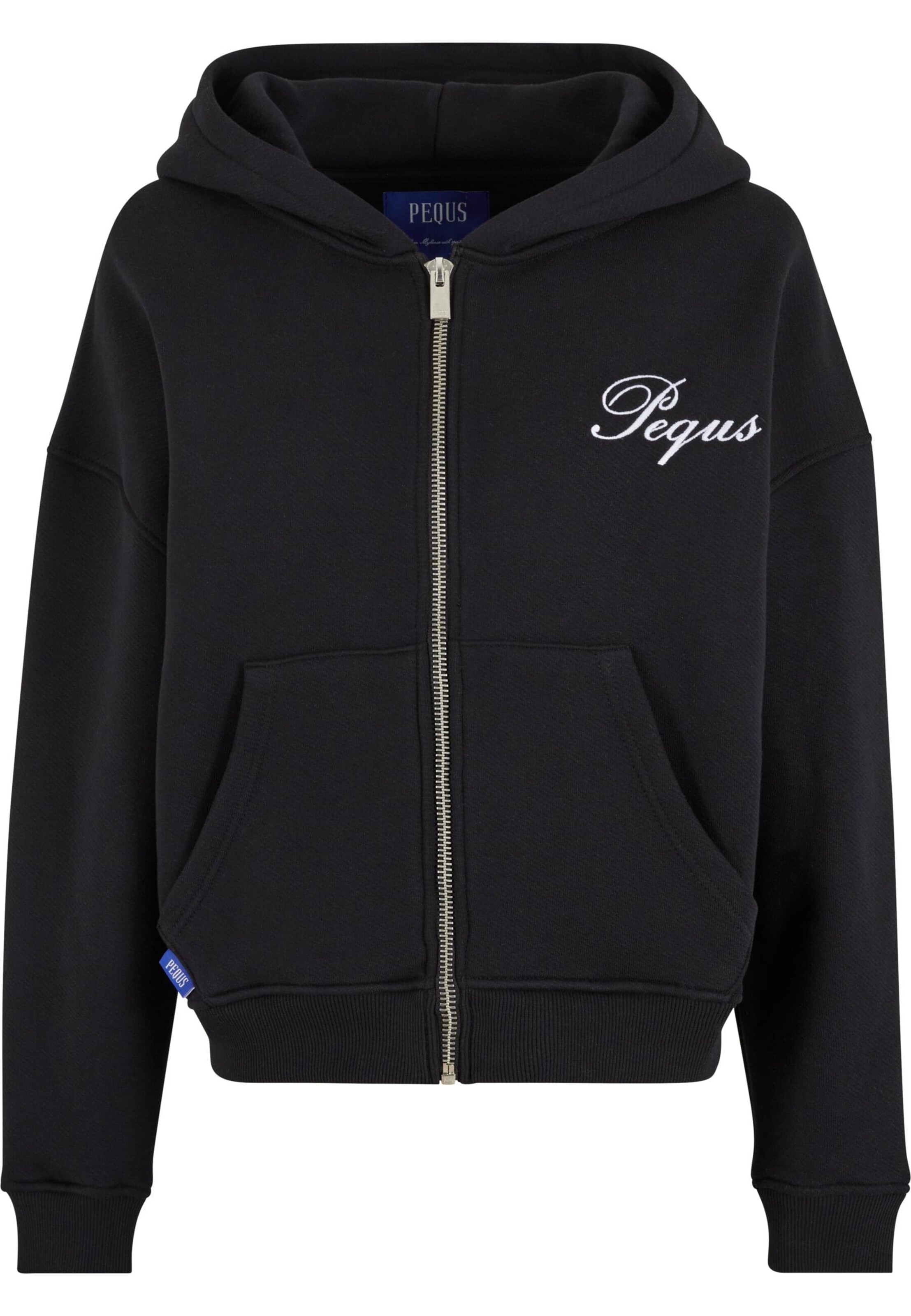 Pequs Sweat jacket in Black: front