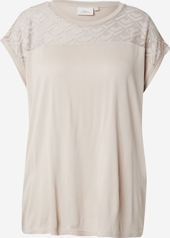 ONLY Carmakoma T-Shirt 'FLAKE' in Beige: Vorderseite