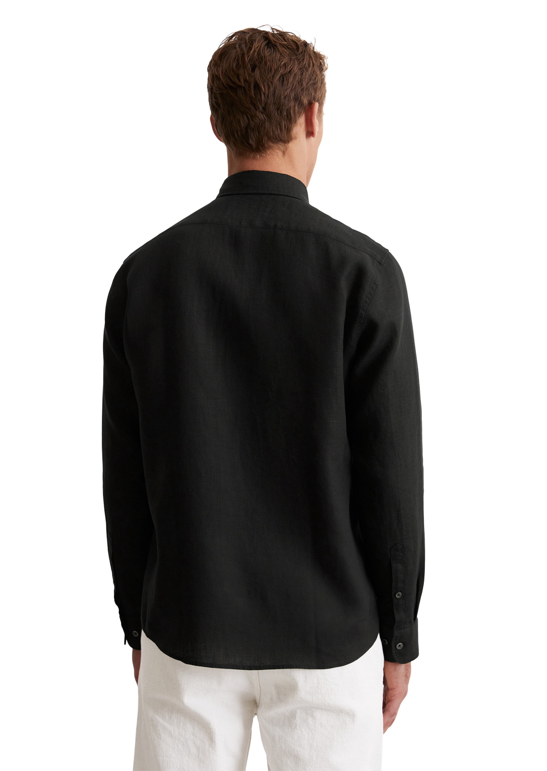 Marc O'Polo Regular fit Overhemd in Zwart