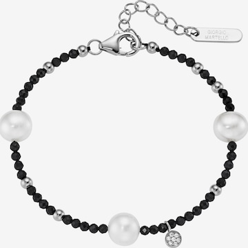 Giorgio Martello Milano Armband in Schwarz: Vorderseite