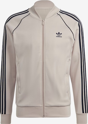 Veste de survêtement 'Adicolor Classics Sst' ADIDAS ORIGINALS en beige : devant