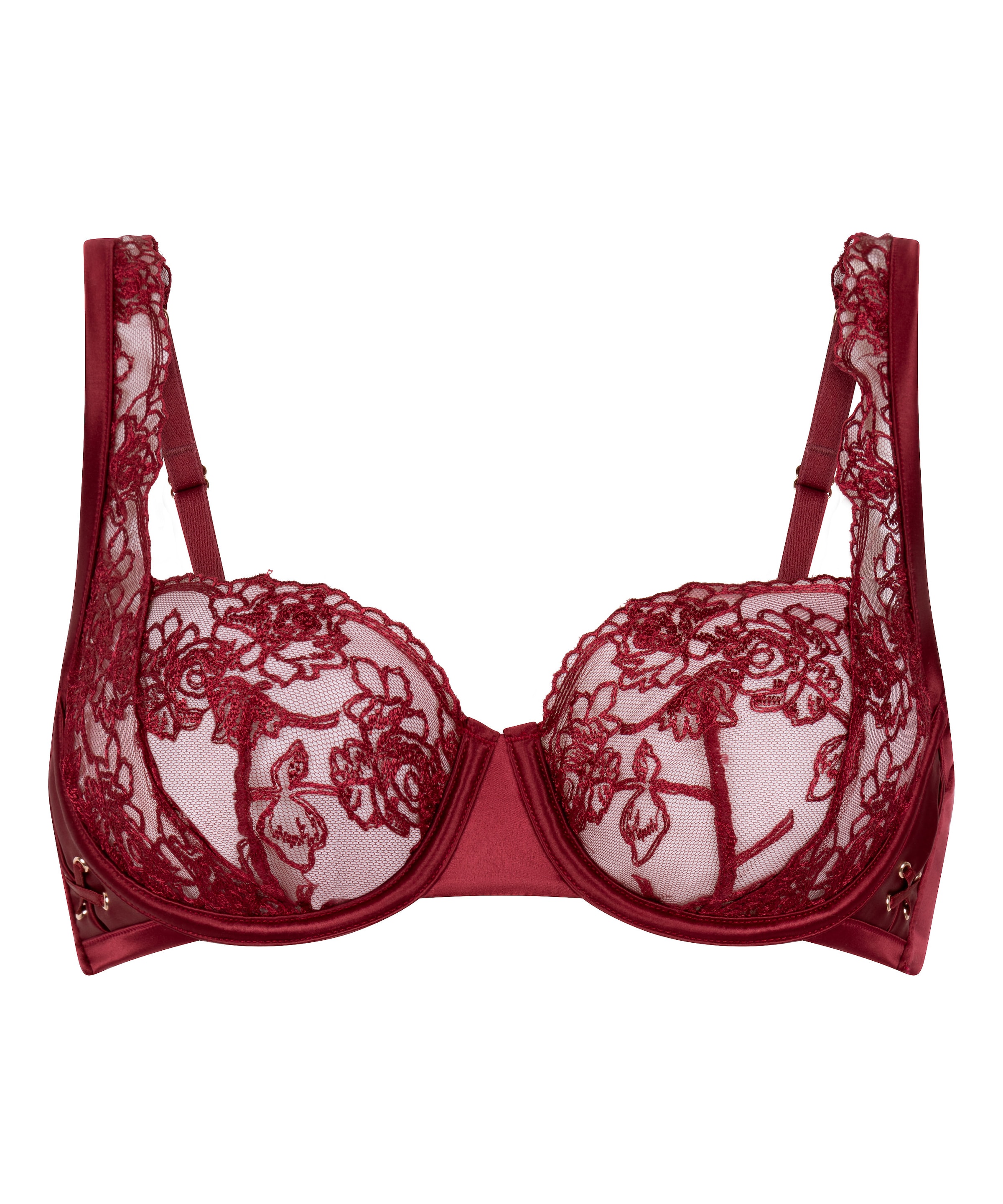 Hunkemöller Balconette Bra 'Catherine' in Red: front