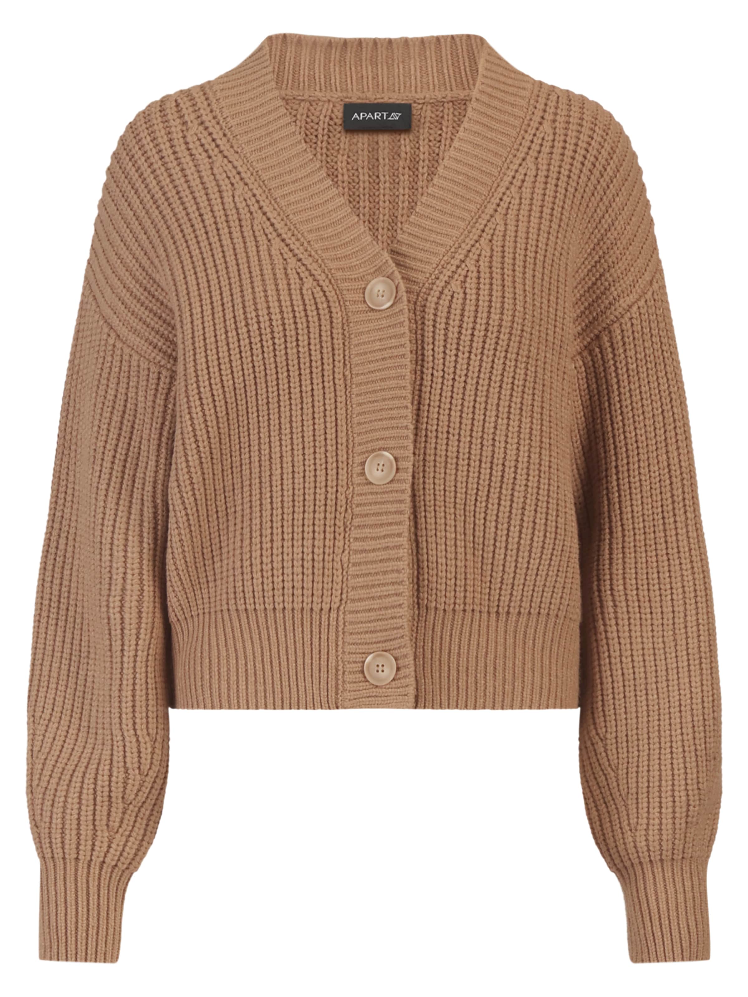 APART Strickjacke in Braun: Vorderseite