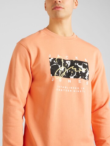 JACK & JONES Sweatshirt 'ARUBA' in Orange