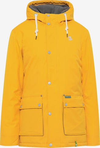 Schmuddelwedda Winter jacket in Yellow: front