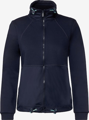 CECIL Zip-Up Hoodie in Blue: front