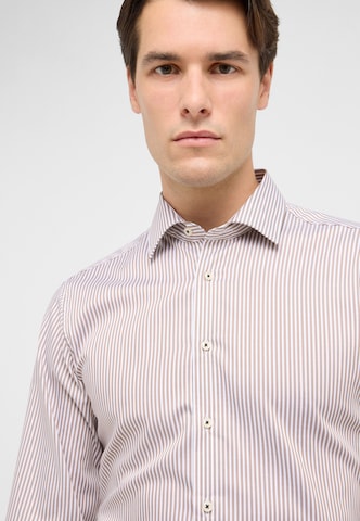 ETERNA Slim fit Zakelijk overhemd in Beige