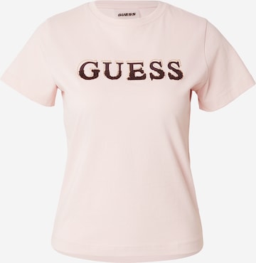 GUESS T-Shirts 'FAUSTA' in Pink: Vorderseite