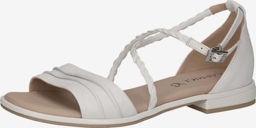 CAPRICE Sandalen met riem in Wit: voorkant