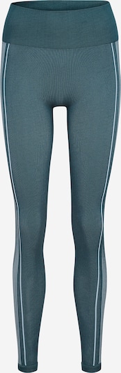 Sportinės kelnės iš Hummel, spalva – žalsvai mėlyna / šviesiai mėlyna, Prekių apžvalga