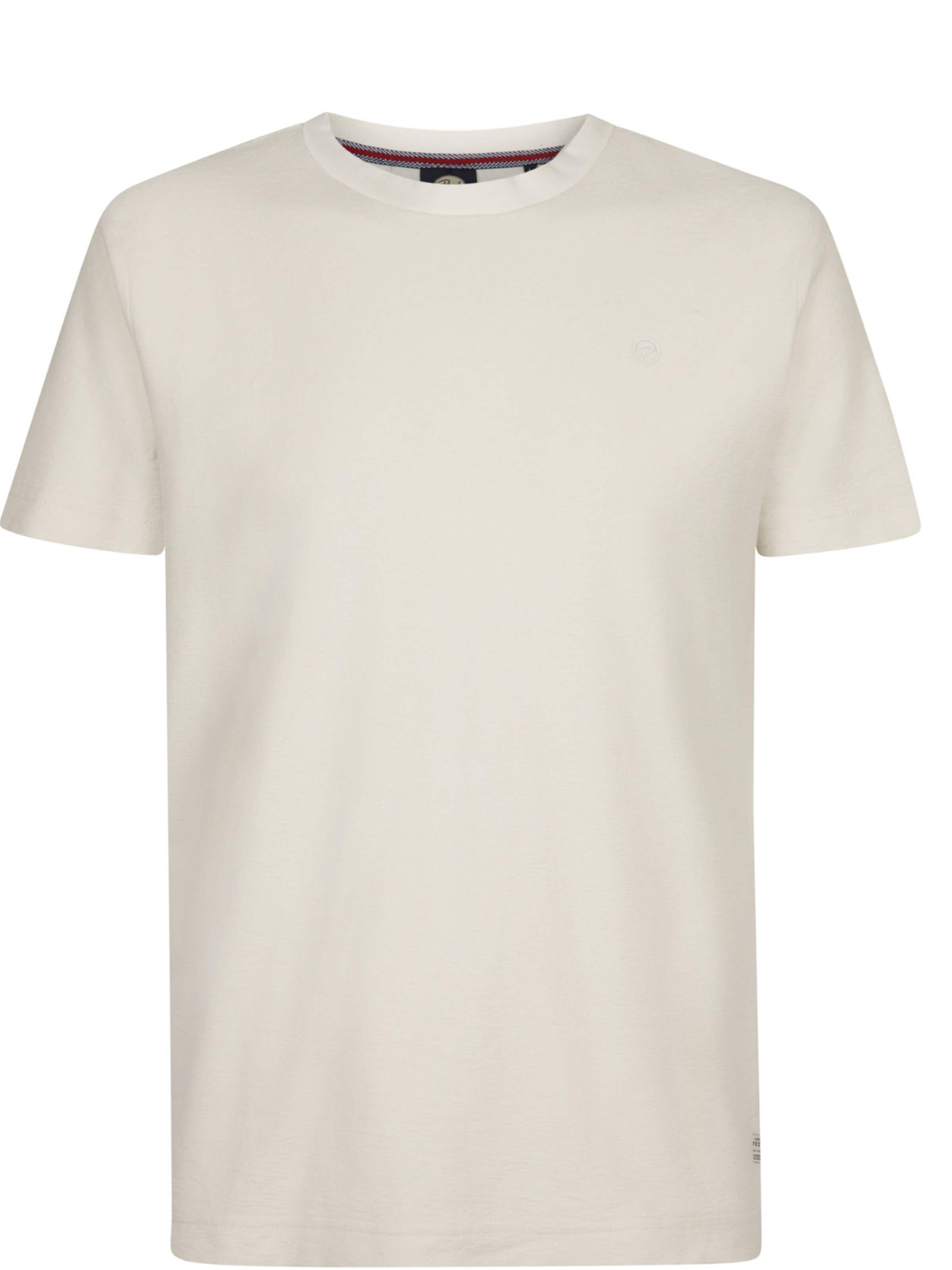 PETROL Shirt 'Petrol Industries - Heren t-shirt' in XXL in de kleur Crème, Productweergave