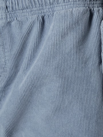 Bershka Loosefit Kalhoty – modrá