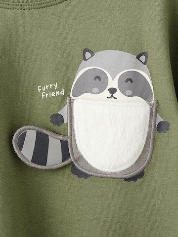 MANGO KIDS Shirt 'RACOON' in Grün