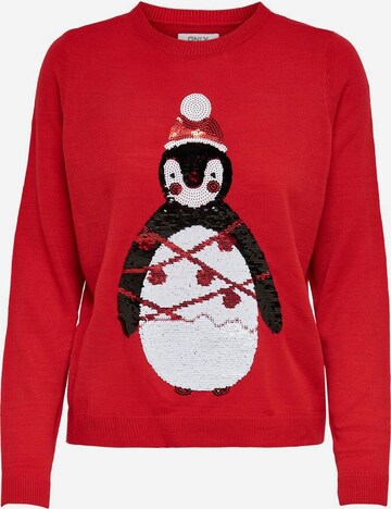 Pullover 'Xmas' di ONLY in rosso