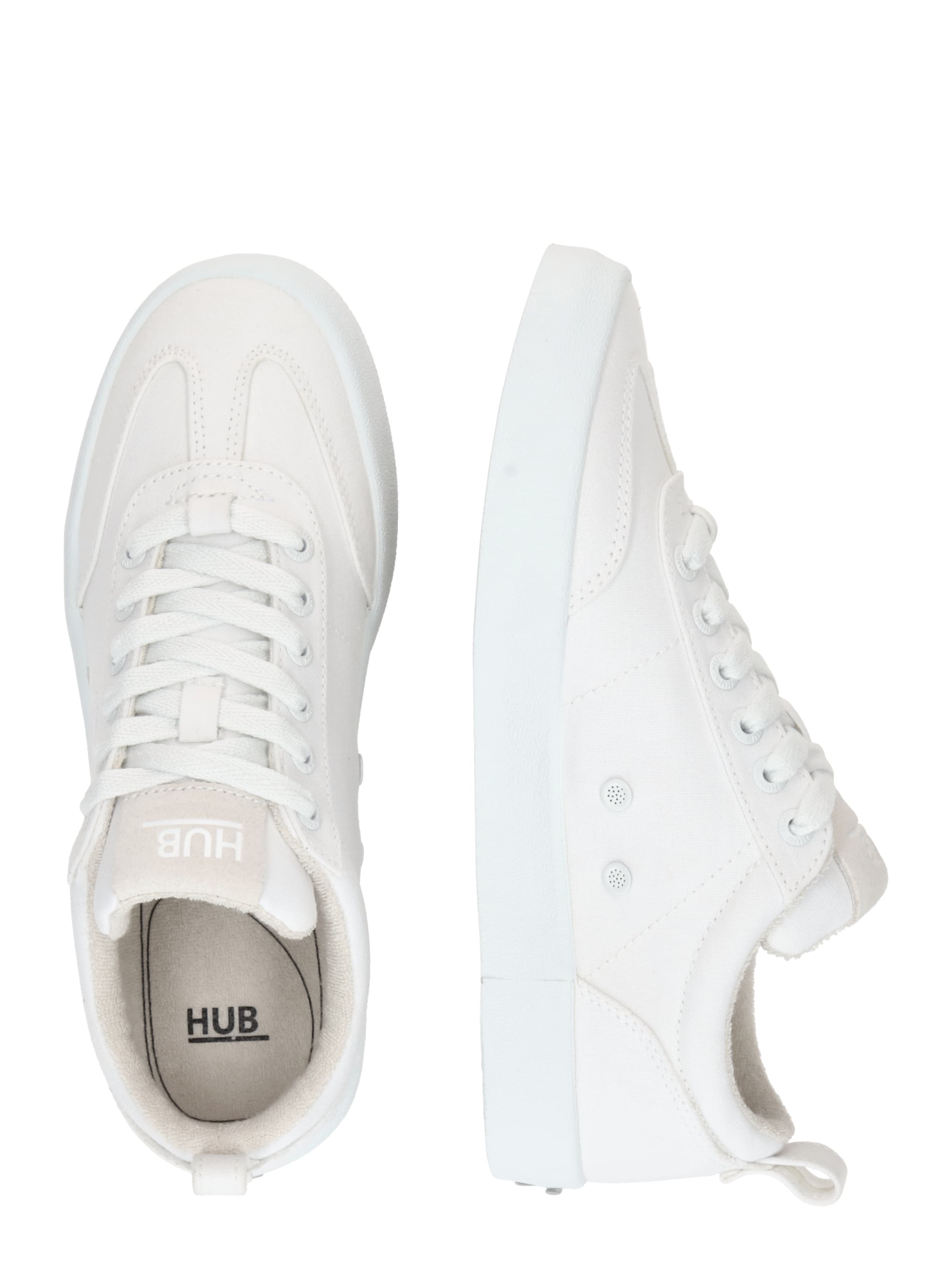 Baskets basses 'Miami' HUB en blanc