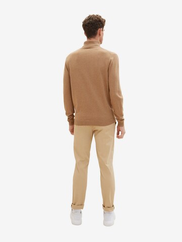 TOM TAILOR Slimfit Chinohose in Beige