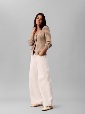 Calvin Klein Jeans Bő szár Nadrág - fehér