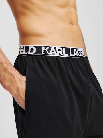 juoda Karl Lagerfeld Pižaminės kelnės