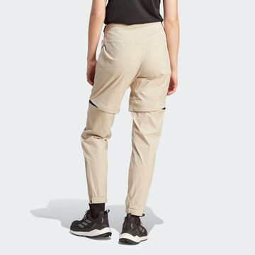 ADIDAS TERREX Tapered Workout Pants 'Utilitas' in Beige