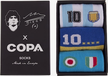 COPA FOOTBALL Football socks 'Maradona X COPA Number 10 Sokken Box' in Black: front