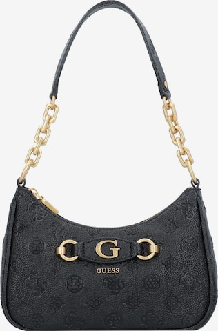 Borsa a spalla 'Izzy Peony' di GUESS in nero: frontale