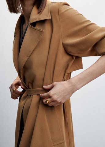 MANGO Between-Seasons Coat 'Taxi' in Brown