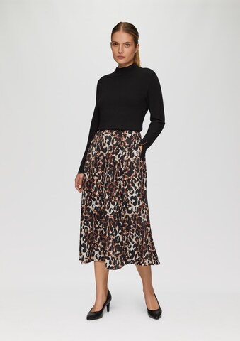 Jupe s.Oliver BLACK LABEL en marron : devant