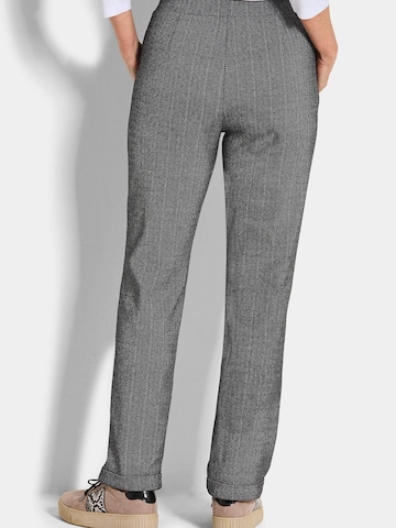 Regular Pantalon à plis 'Carla' Goldner en noir