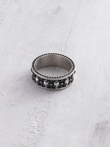 REYTEL Ring 'MEMENTO MORI' in Silber