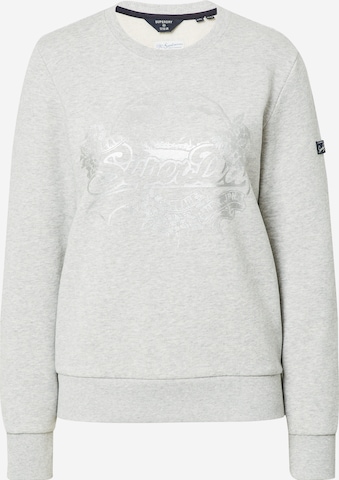 Sweat-shirt Superdry en gris : devant