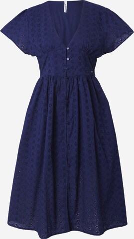 Pepe Jeans - Vestido camisero 'MAE RO' en azul: frente