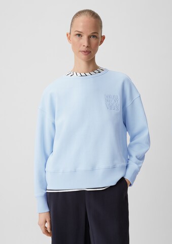 comma casual identity Sweatshirt in Blau: Vorderseite
