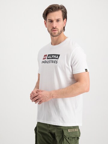 ALPHA INDUSTRIES Shirt in Wit