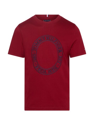 T-Shirt TOMMY HILFIGER en rouge : devant