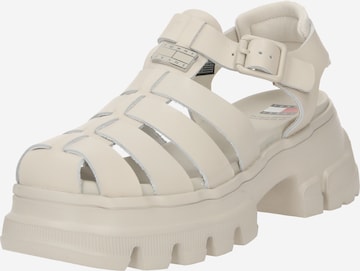 smėlio Tommy Jeans Sandalai: priekis